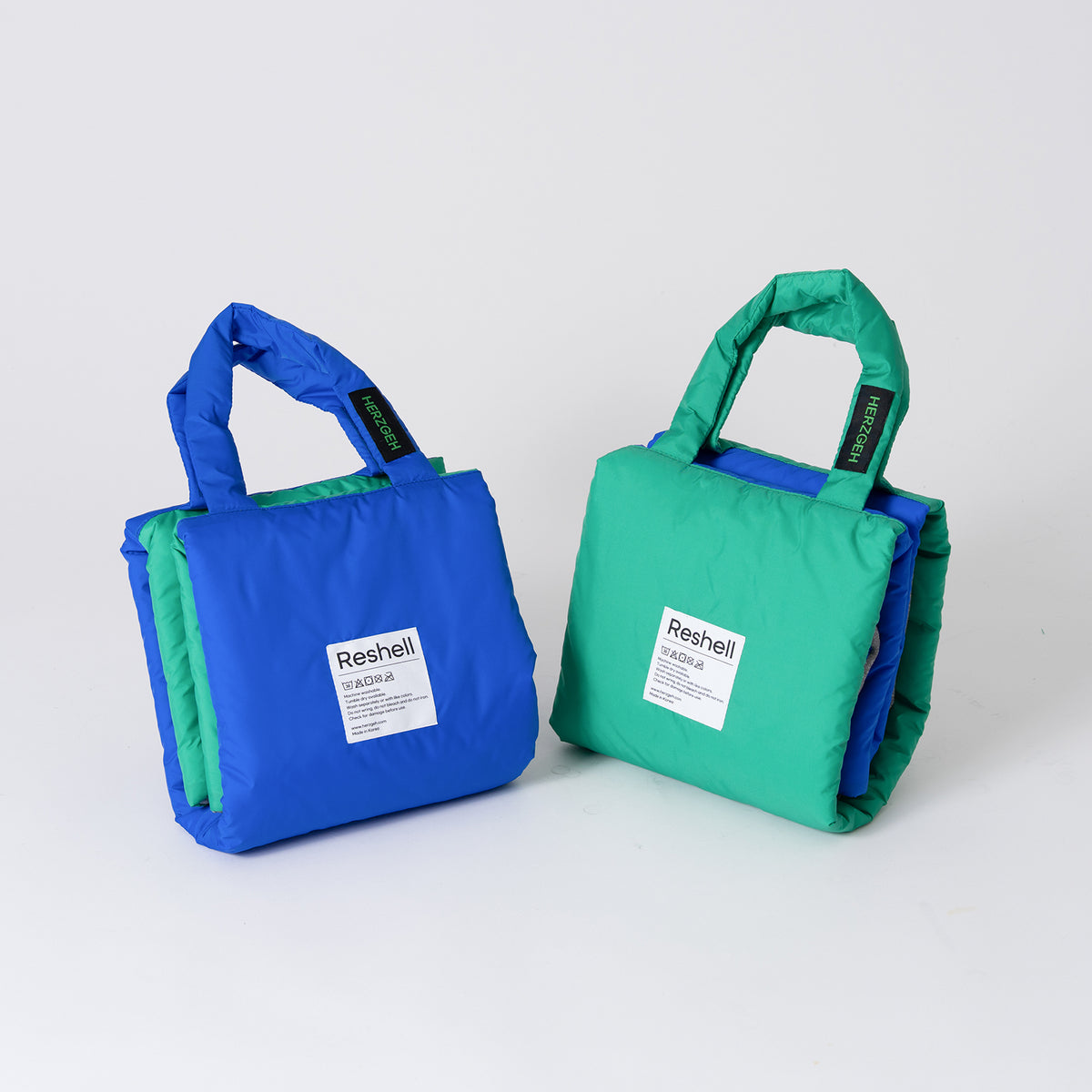 Foldable Two-Tone Picnic Mat - Blue